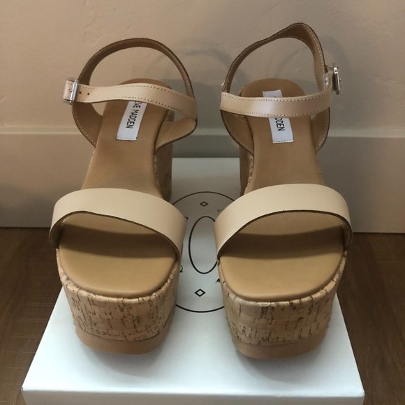 Mariella Blush Steve Madden Wedges - Picture 3 of 6